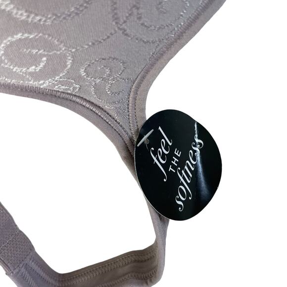 Bali Womens Comfort Revolution Wireless Bra Size 38D Gray Full Coverage DF3463 - Picture 15 of 15